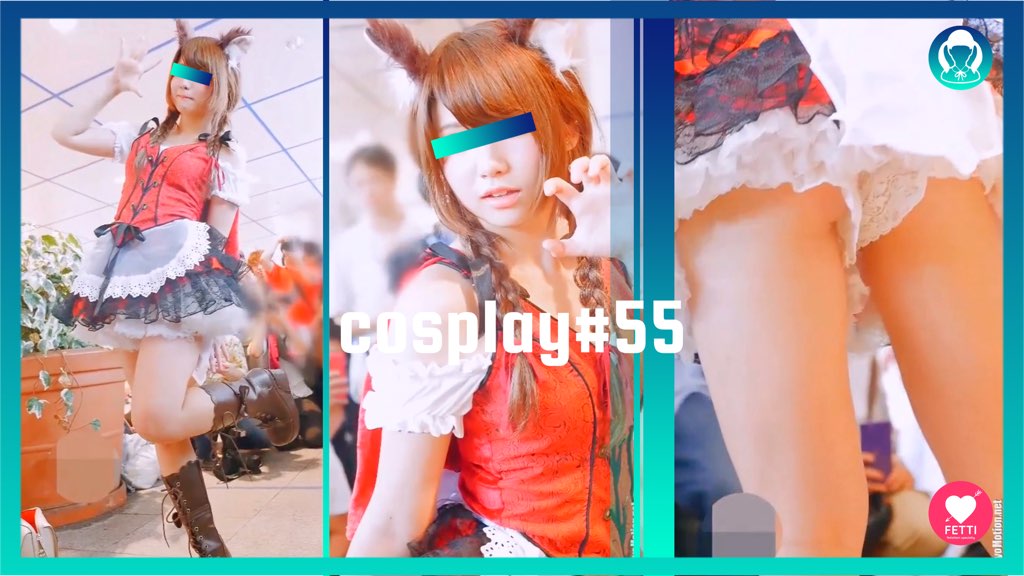 【cosplay#55】可愛すぎるコスプレイヤーさんのパンチラ撮影会 | 盗撮動画 | Ansuko.net