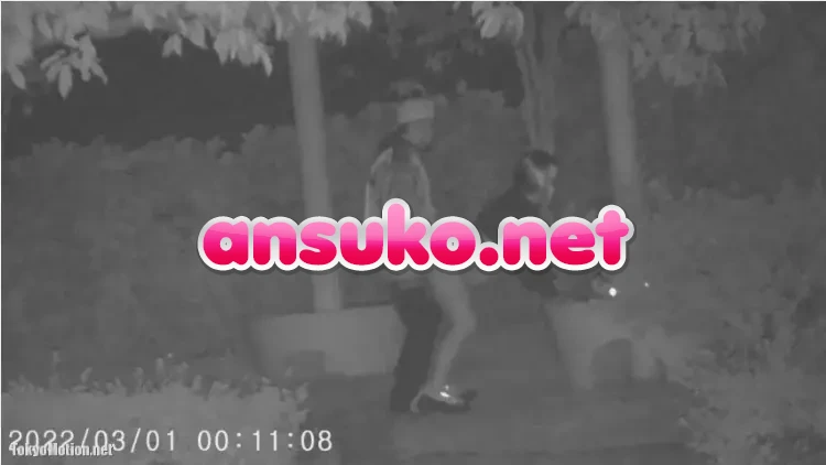 【野外】夜の公園でハードな青姦セックスしている若いカップルを暗視カメラで盗撮！