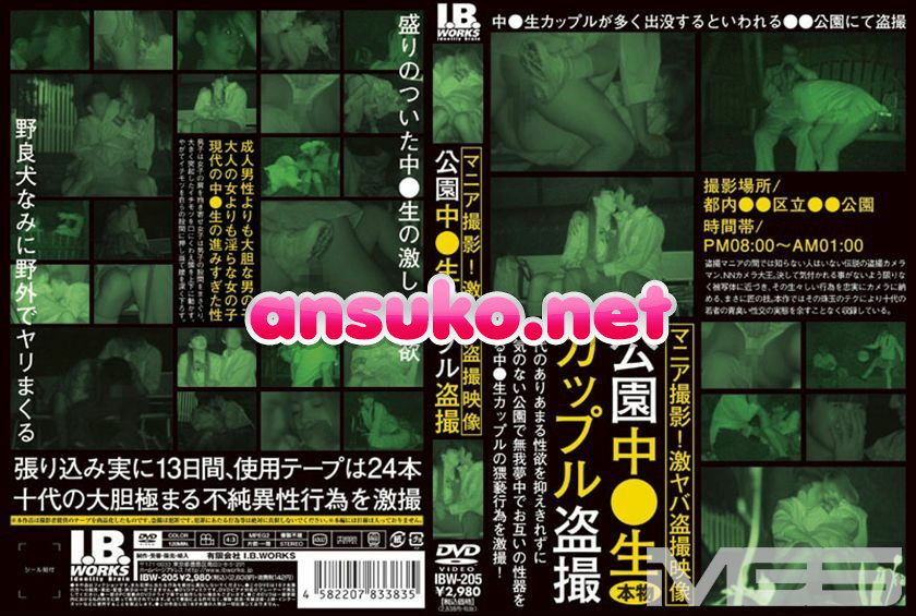 IBW-205 公園中○生カップル盗撮 – 南あおい