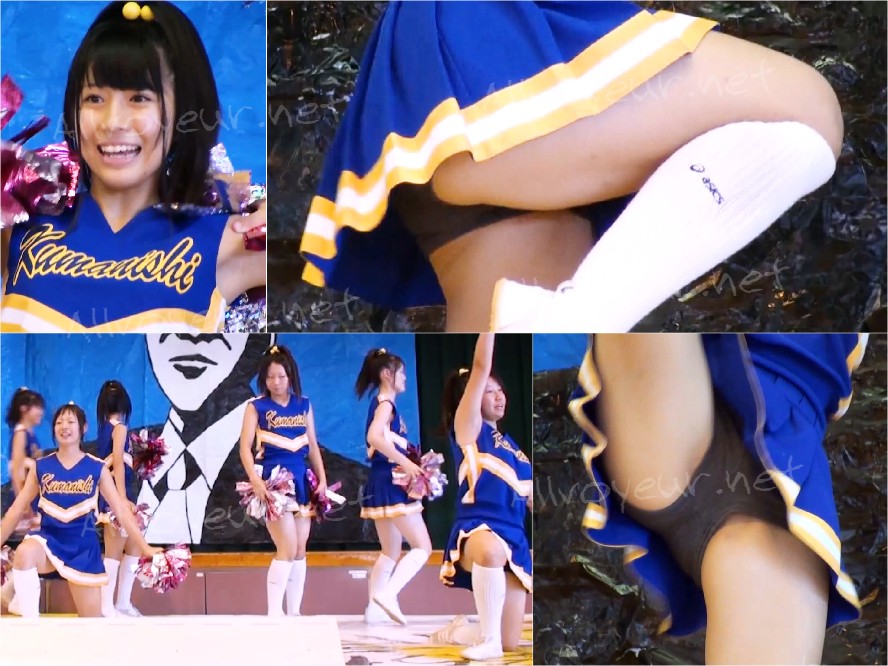 アイドル顔負けのチアガール達 ！かわいい子の紺アンスコに狙い打ち！チア部バトン部の文化祭ステージ2日目（2/5） | 盗撮動画 | Ansuko.net