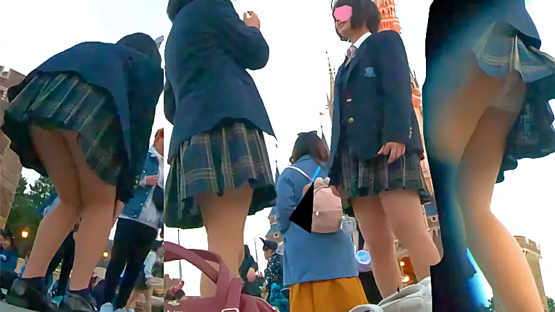 [New Release] JK Panty Shot in Front of Dream Castle #1 [2.3GB] | Voyeur Video | Ansuko.net