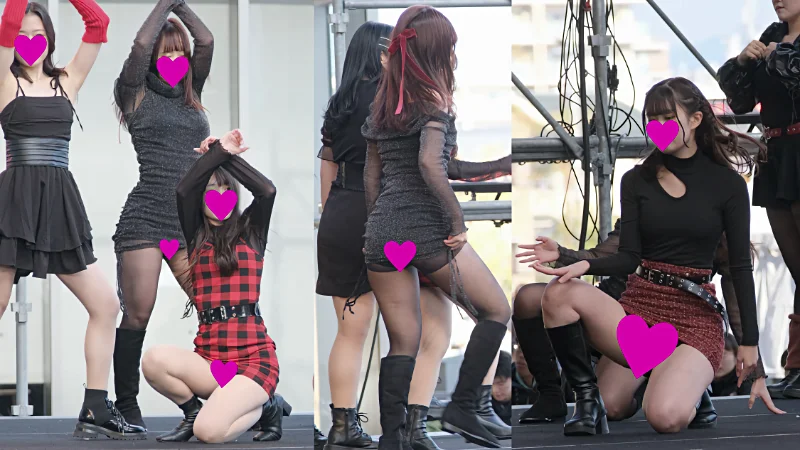 【4K60P】これこそ才色兼美‼某名門大学の美麗JDたちのダンスPart2 〜ミニスカ 黒タイツが素晴らしい！アンスコもいっぱい [975MB] | 盗撮動画 | Ansuko.net 