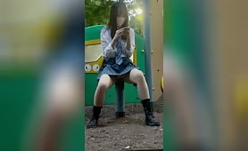 JK盗撮日記11青チェックミニスカ制服JKを粘着尾行【追加映像含む完全版】 | 盗撮動画 | Ansuko.net
