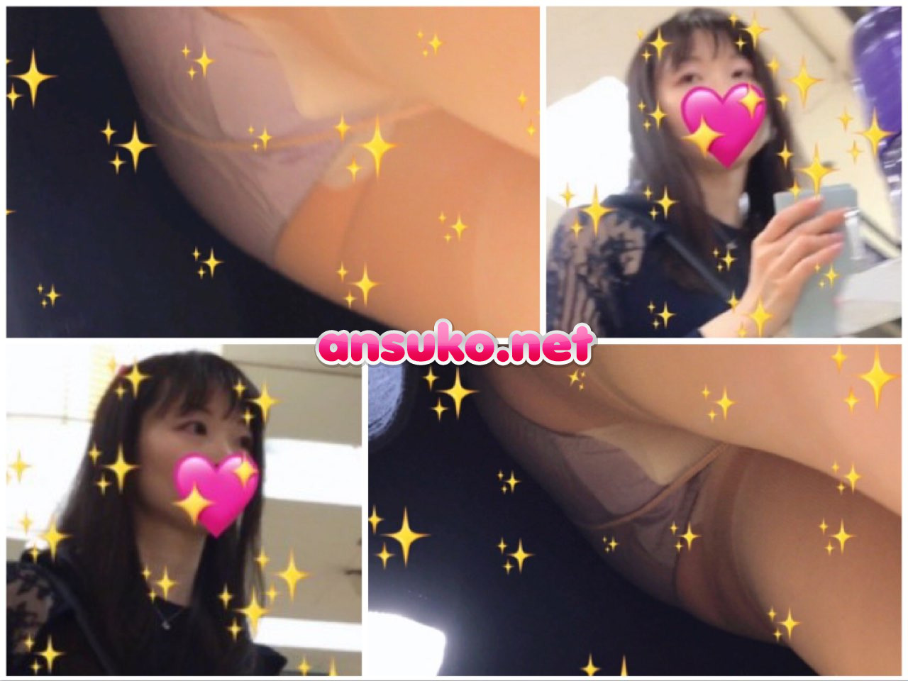 黒いレースのミニスカワンピを着こなす美人OLさんの、色っぽいパープルカラーのＰをどうぞ！ OL26SP-4K