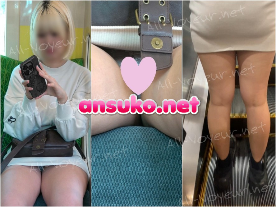 【6月29日まで顔モザなし】超絶美人お姉さんのミニスカタイトワンピから丸見えな純白[4K動画][顔出し][ドアップあり]