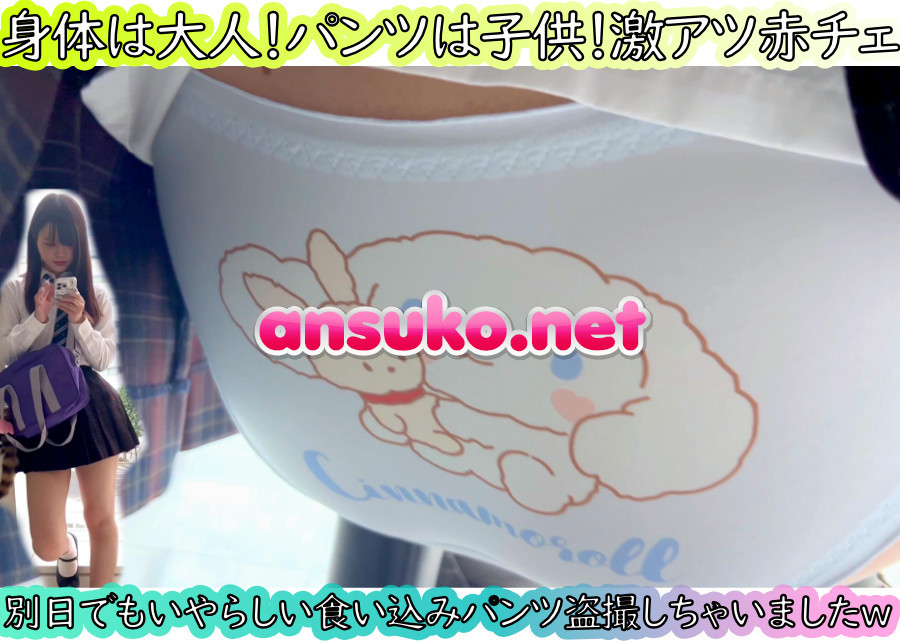 [4K]ハプニング連発ｗｗえちえち赤チェスカートちゃんのかわいいすぎるパンツ連続撮り♡