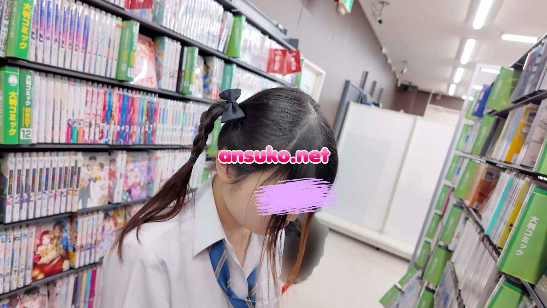 kirakira☆JK_めくりの良心☆Tバックアンバサダー♡＃顔出し＃ミニスカ＃Tバック＃青チェ