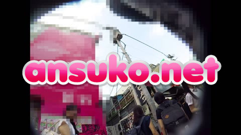 声かけして半ギレされるｗ顔出しJK芸能活動中？お尻にぴったりピンクパンツはばっちり撮影【動画】044