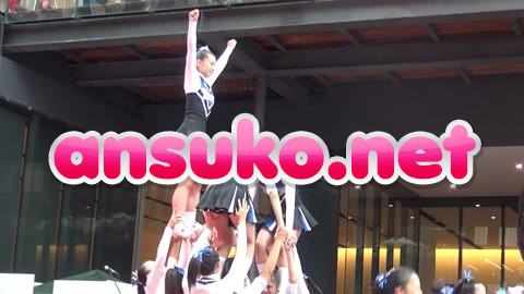 地方の複合施設イベントに参加　黒ユニの本格競技kチアダンスチーム