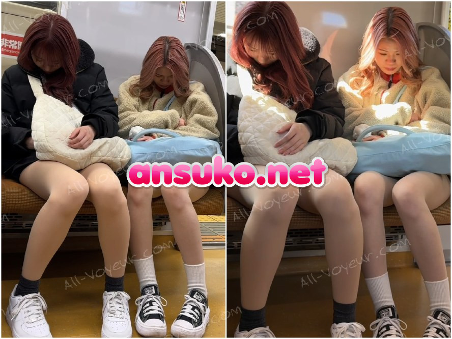 長編シリーズ747 仲良しギャルの美脚で男性陣を翻弄!2名の美人ギャル系お姉さんの対面エロ過ぎるパンスト美脚パート2