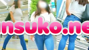 プルプルと震える肉厚太ももとデカ尻をスキニーデニムで全力アピール中のお姉さん – エロ動画の「エロ達」